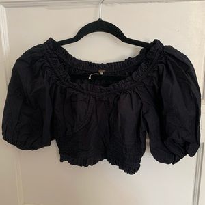 COPY - Free people puff sleeve crop top